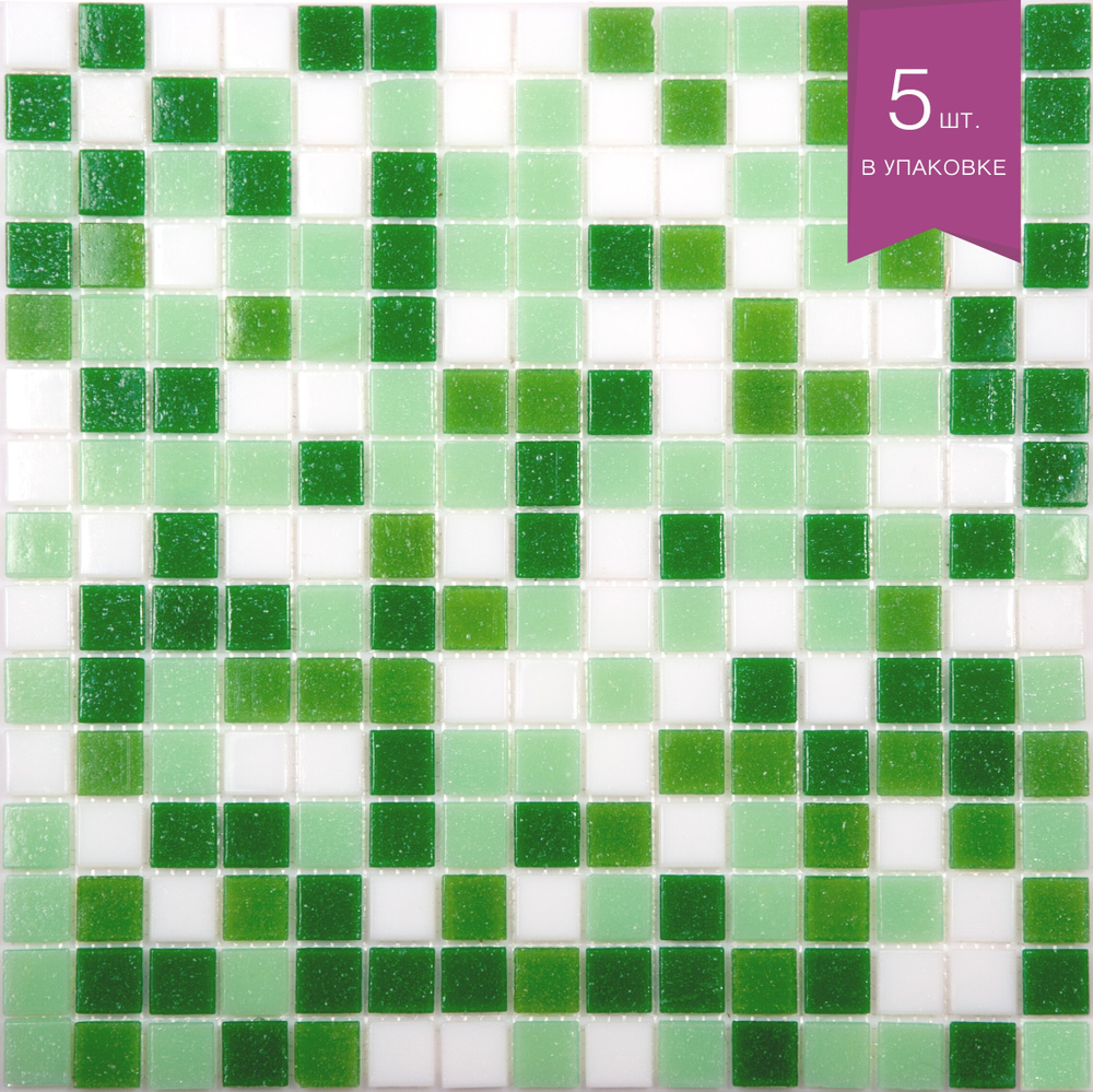 мозаика стеклянная NS mosaic mix11(бумажное основание) 327х327 чип 20х20 уп 5шт  #1