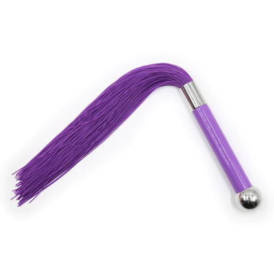 Плеть силиконовая фиолетовая 40 см #1