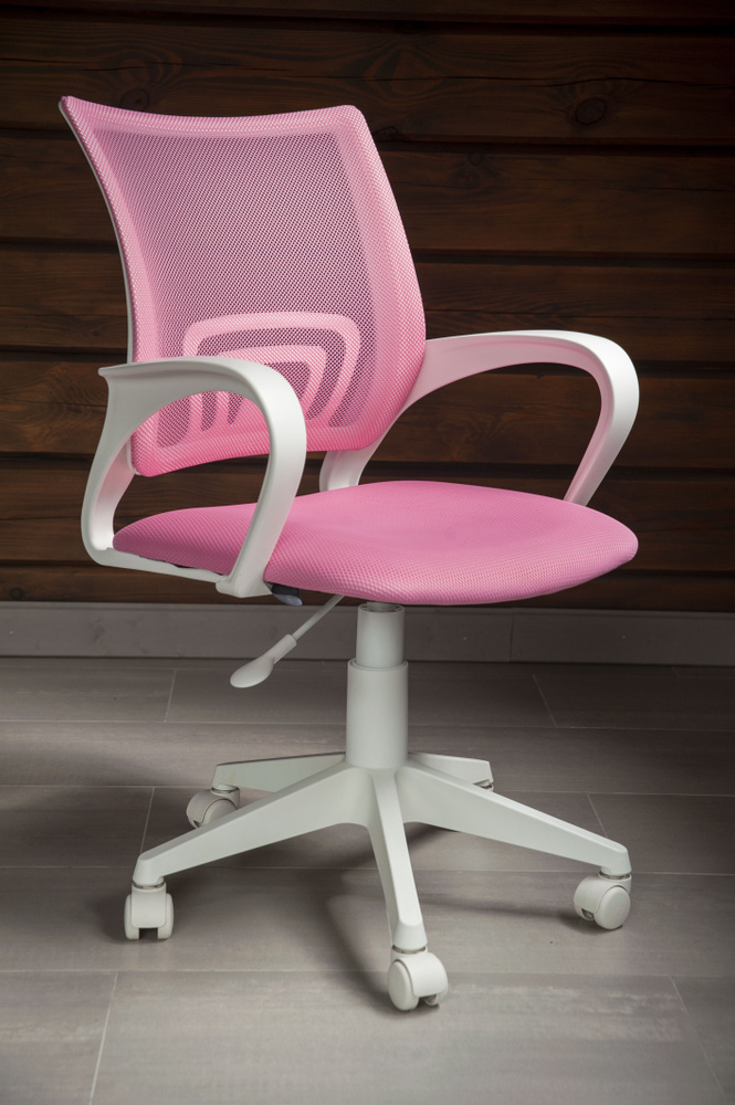 Кресло компьютерное офисное стул на колесиках Hesby Chair 2 розовое  #1