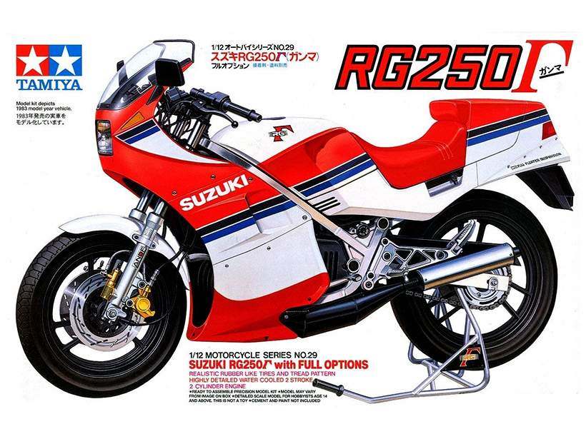 14029 Tamiya Мотоцикл SUZUKI RG250 w/full options kit (1:12) #1