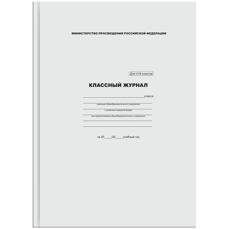 Классный журнал ArtSpace для 5-9 классов, 7БЦ, офсетная бумага  #1