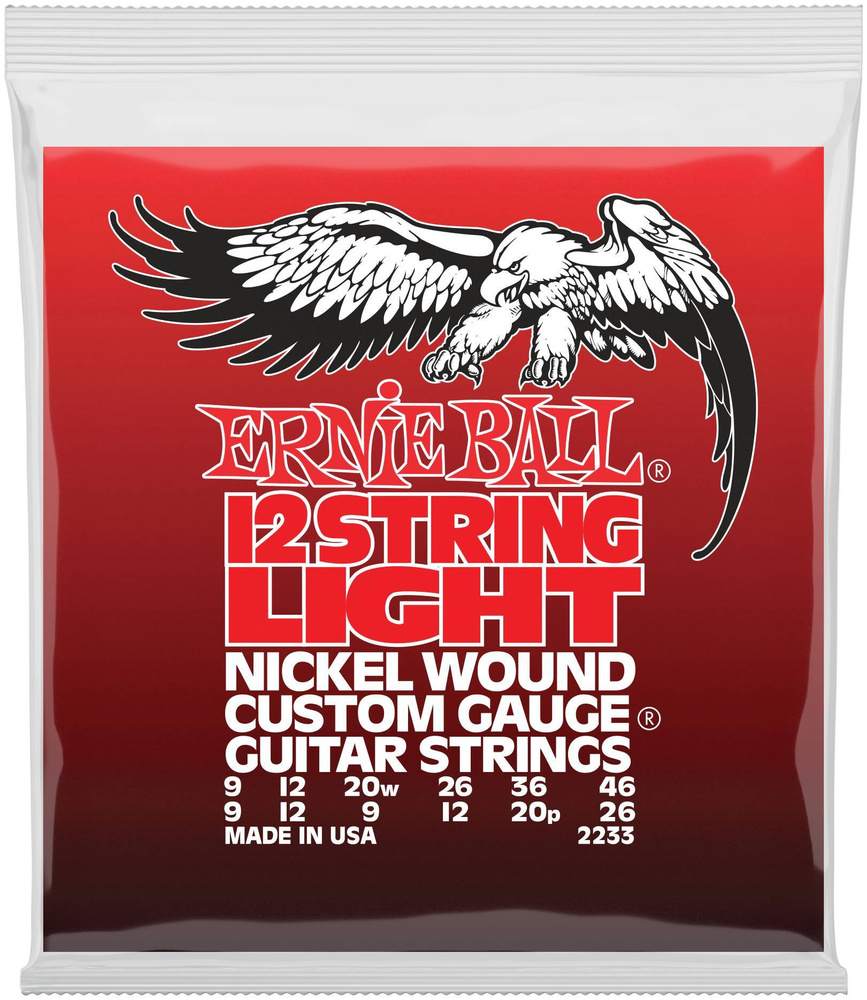 ERNIE BALL 2233 Nickel Wound Light 9-46 Струны для 12 струнной электрогитары  #1