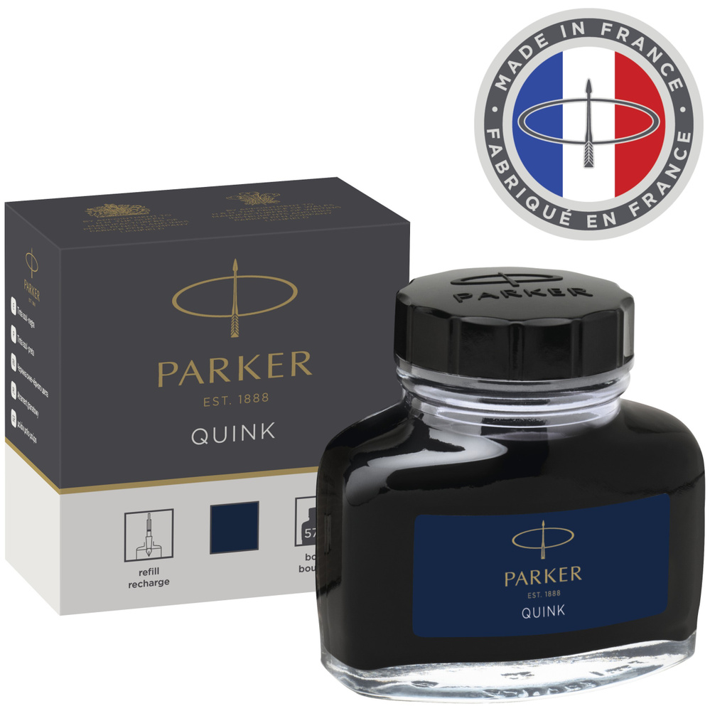 Parker Чернила для перьевых ручек Quink цвет сине-черный 1950378, S0037490  #1