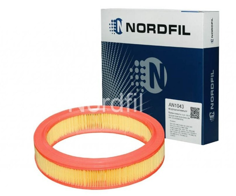 Фильтр воздушный NORDFIL Audi 100 76-90, 80 B2-B4, , Golf II-III ...