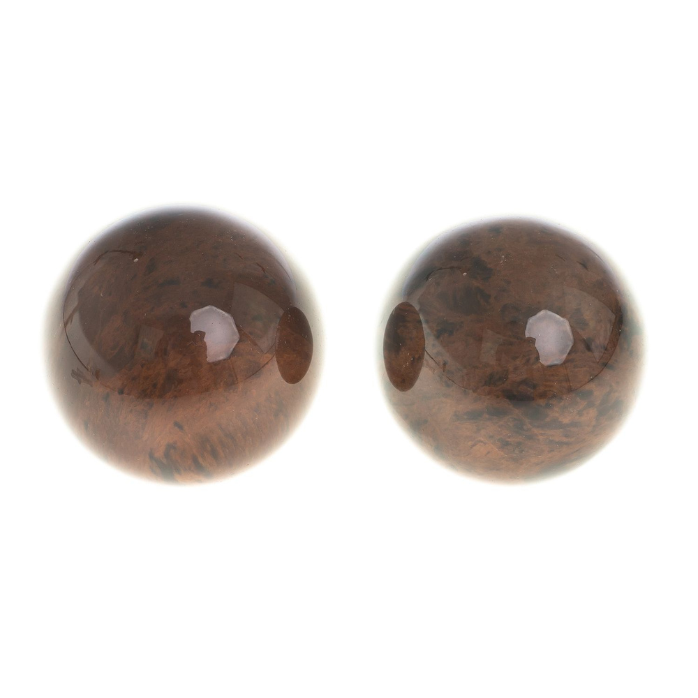 Шары Антистресс 4 см из коричневого обсидиана пара / шар декоративный / шар для медитаций / каменный #1
