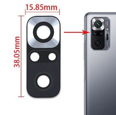 Стекло основной камеры для Xiaomi Redmi Note 10 Pro, не защитное #1