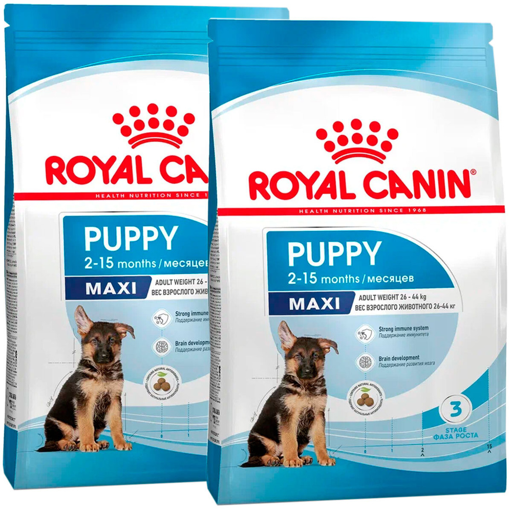 Сухой корм ROYAL CANIN MAXI PUPPY для щенков крупных пород (3 + 3 кг)  #1