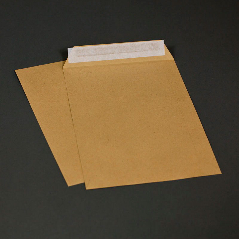Крафт конверт с прямым клапаном по короткой стороне 25,0х35,3 см (В4), 50шт, декстрин  #1