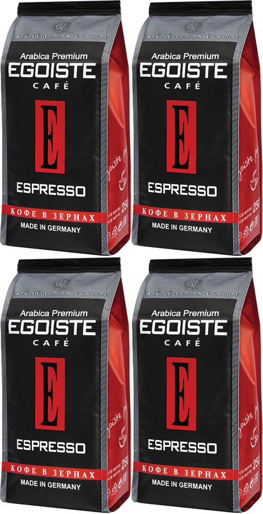 Кофе Egoiste Espresso в зернах 1 кг, комплект: 4 упаковки по 1 кг #1