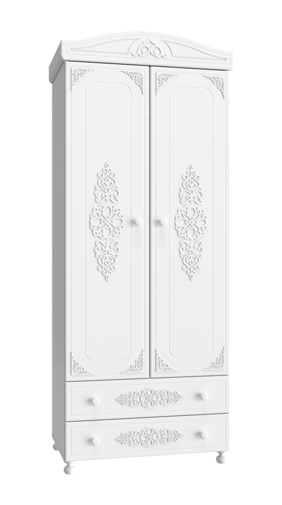 Шкаф для одежды Ассоль АС-2 белое дерево #1