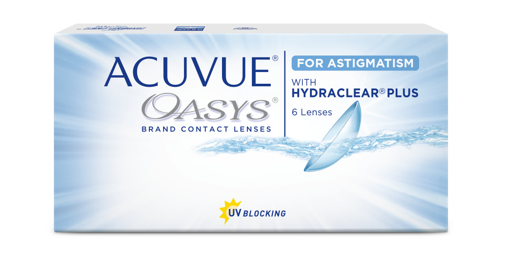 Acuvue Oasys for Astigmatism, 6 линз, ось 110, цилиндр -1.25, оптическая сила -5.50  #1