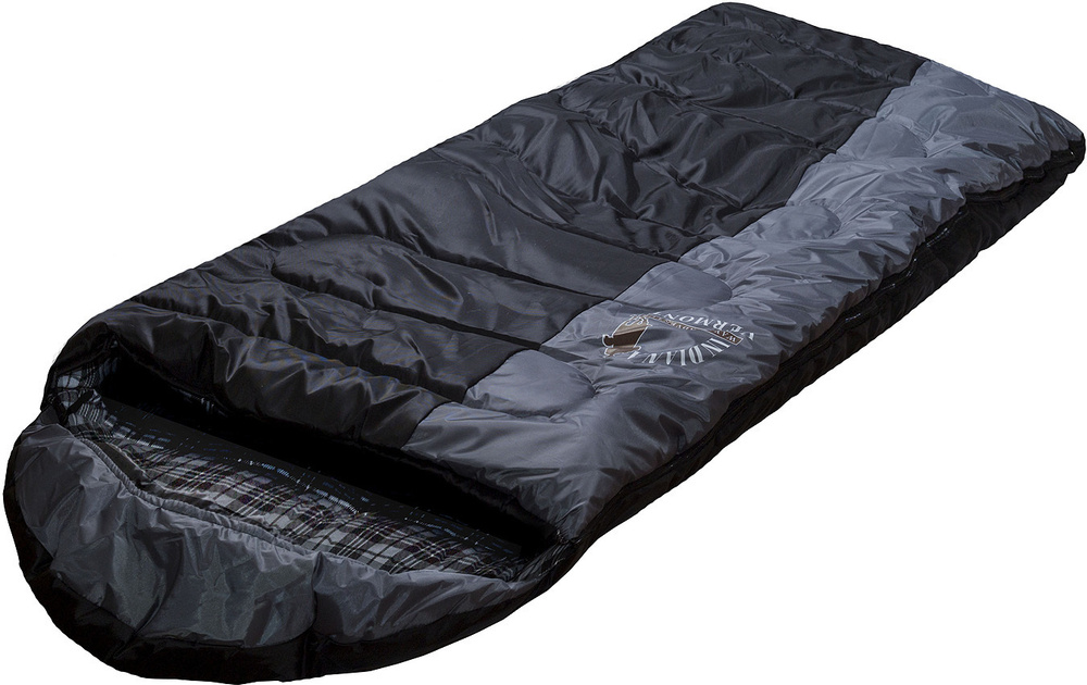 Спальный мешок INDIANA Vermont L-zip от -8 C (одеяло с подголовником, фланель, 195+35X90 см)  #1