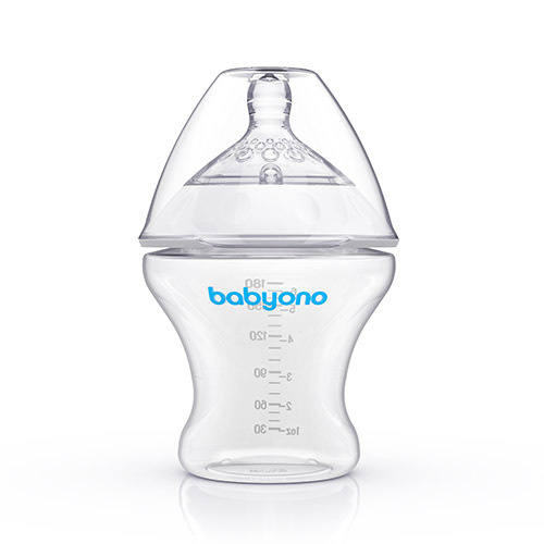 Бутылка антиколиковая NATURAL NURSING 180 мл, 0+, Babyono #1