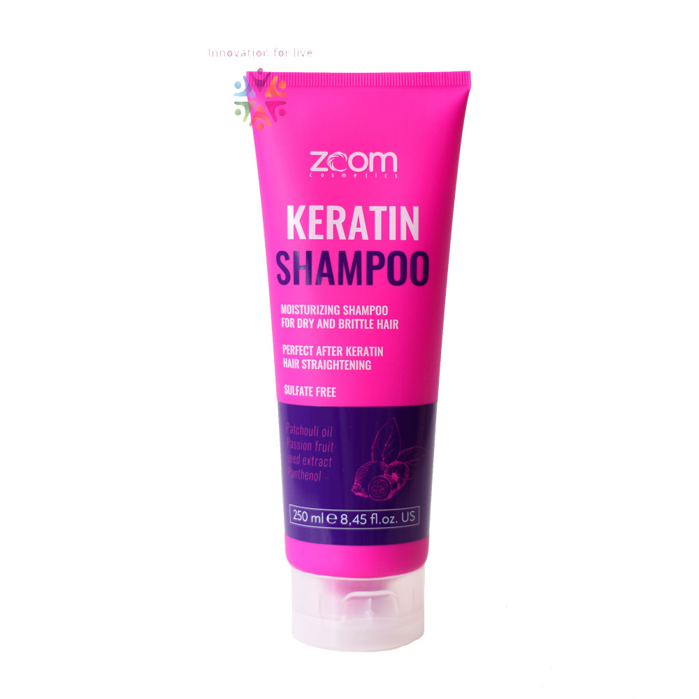 ZOOM Keratin Shampoo шампунь для всех типов волос, без сульфатов и ...