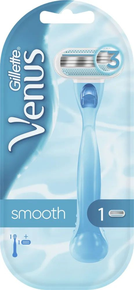 GILLETTE Женский станок для бритья Venus Smooth и 1 сменная кассета  #1