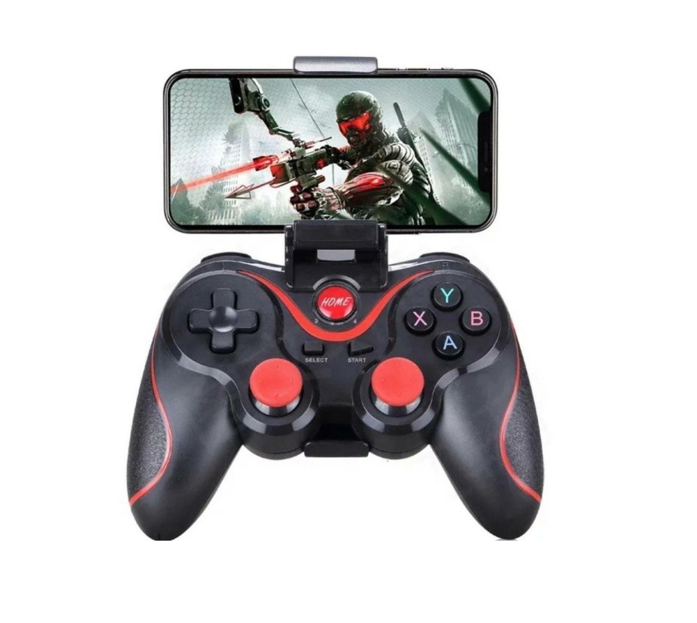 Игровой беспроводной геймпад X3, Wireless Controller x3 с держателем для телефона, планшета, приставки #1