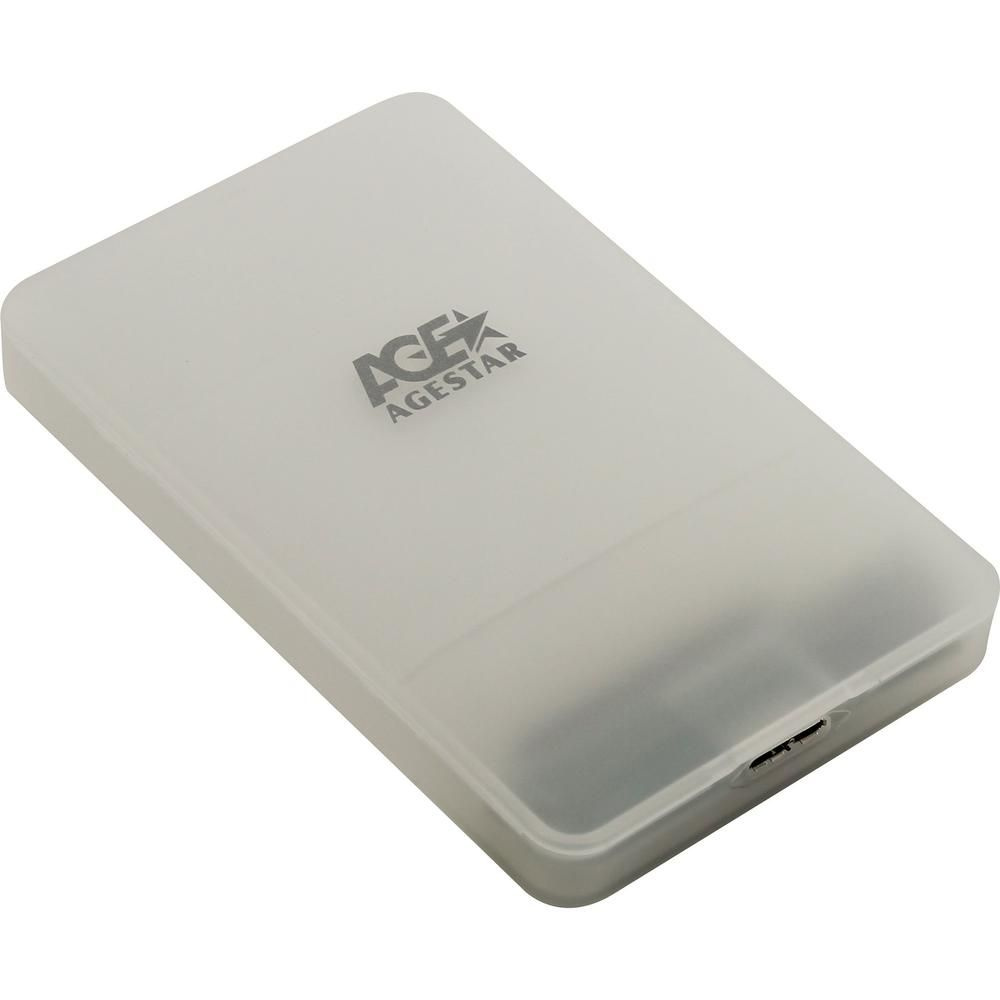 Корпус 2.5 AgeStar 3UBCP3 SATA, USB3.0 White #1