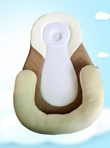 Анатомический кокон гнездышко для новорожденного бежевый/ кокон для новорожденных/ позиционер/ детский #1