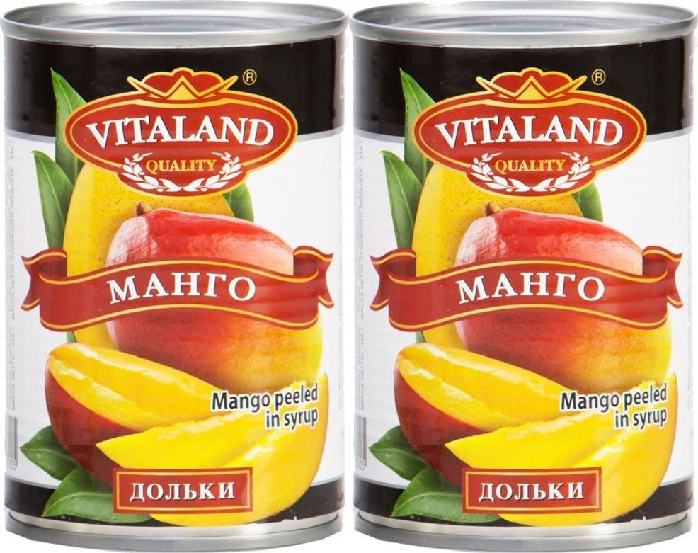 Манго Vitaland дольки в сиропе, комплект: 2 упаковки по 425 г #1