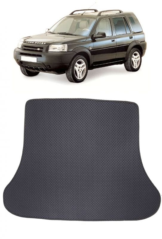 Коврик ЭВА (ЕВА) в багажник Land Rover Freelander I 1997 - 2003 (Ланд Ровер) / цвет Черный c черной окантовкой. #1