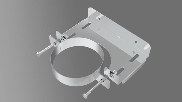 Кронштейн стеновой, универсальный, 150, AISI 430/0,8мм, Е 50мм #1