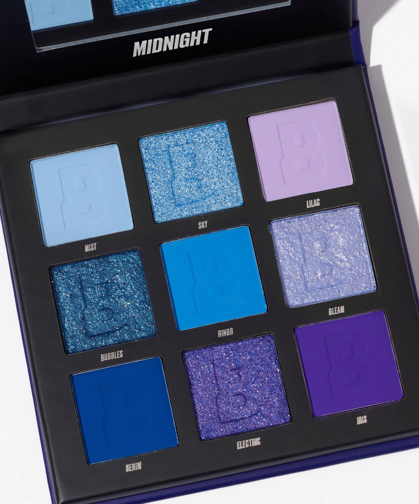 Тени для век Beauty Bay MIDNIGHT 9 colour palette #1