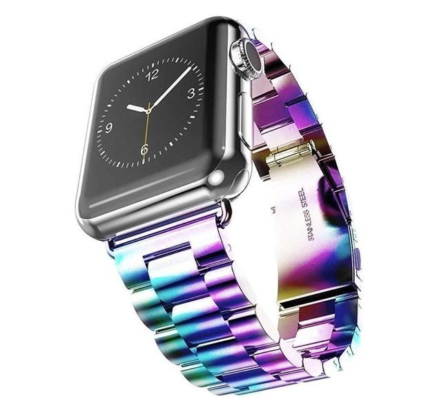 Металлический ремешок для Apple Watch 38/40/41 mm Steel Bead Vaporwave #1