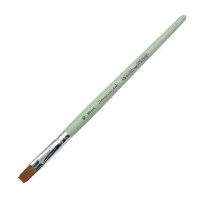 Кисть Синтетика плоская Roubloff Воплощай 10 (длина волоса 16 мм), короткая ручка матовая  #1