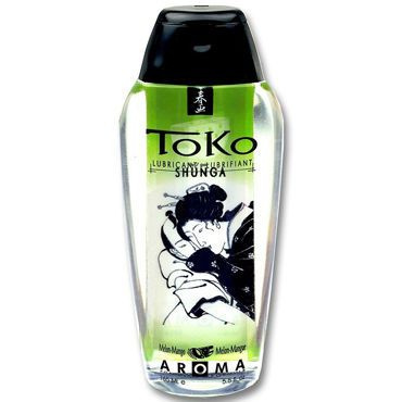 Съедобный лубрикант на водной основе Shunga Toko Aroma со вкусом Дыня/Манго, смазка для секса, интимная #1