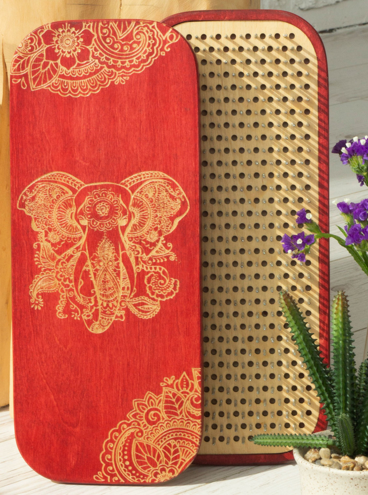 Доски Садху Craft Board с гвоздями, складная с ответными отверстиями, шаг 10мм, красная  #1