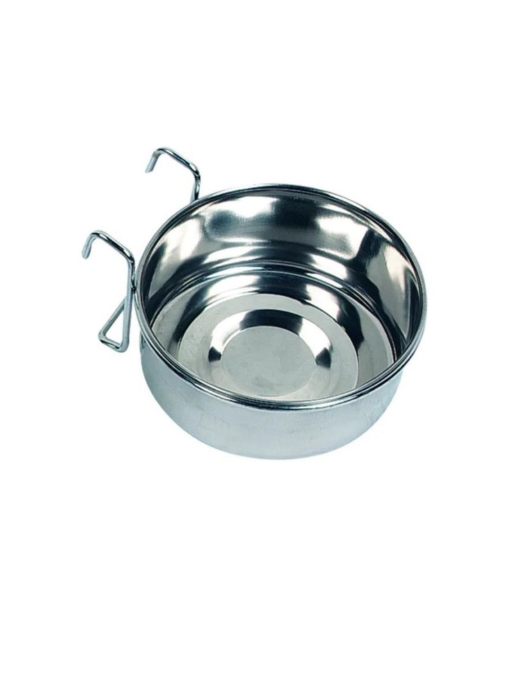 Миска для птиц с крепежом AVARO HOOK INOX 12см, 580мл #1