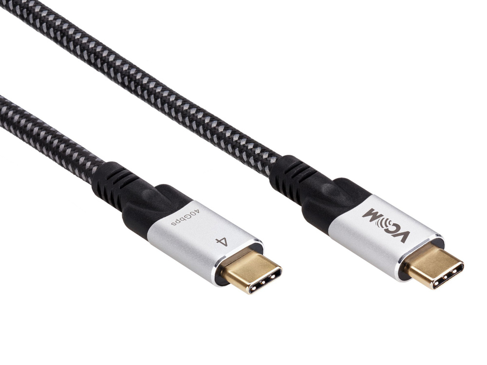 Кабель USB4 TYPE C 240W Power Delivery VCOM 1.5 метра 5K 60Hz 8K 30Hz/ 40GBps/ 5A ток заряда/ совместим #1