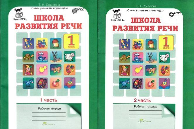 Рабочая тетрадь РОСТкнига Юным умникам и умницам, ФГОС, Соколова Т. Н. Школа развития речи 1 класс, Курс #1