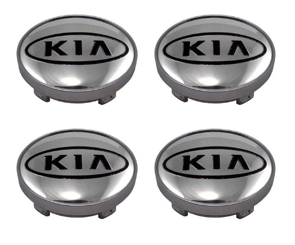 Колпачки на литые диски KIA 59/55/12 мм - 4 шт / Заглушки ступицы Киа для дисков Replica Replay стальной #1