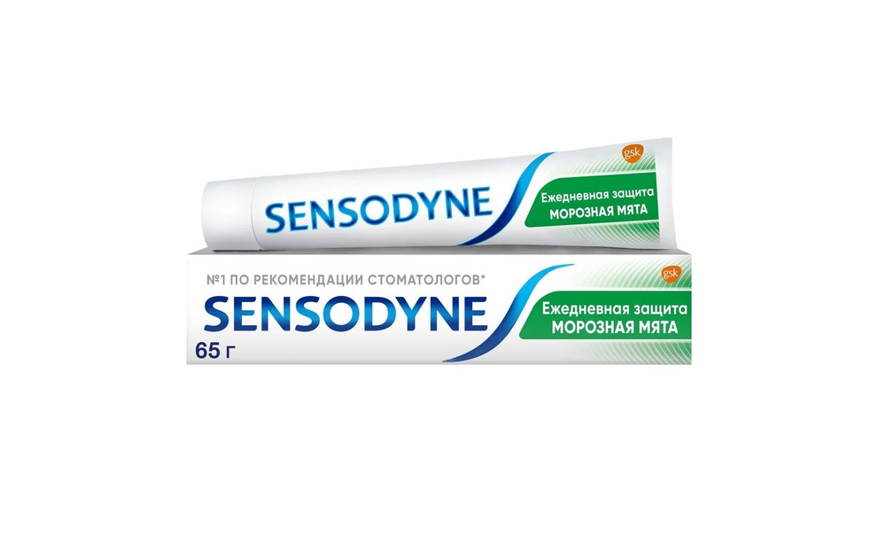 Sensodyne Зубная паста Ежедневная защита Морозная мята 65 г #1