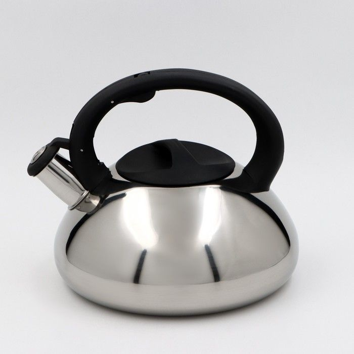 Чайник со свистком из нержавеющей стали "Блеск", 2,8 л, цвет хромированный / 4101877  #1