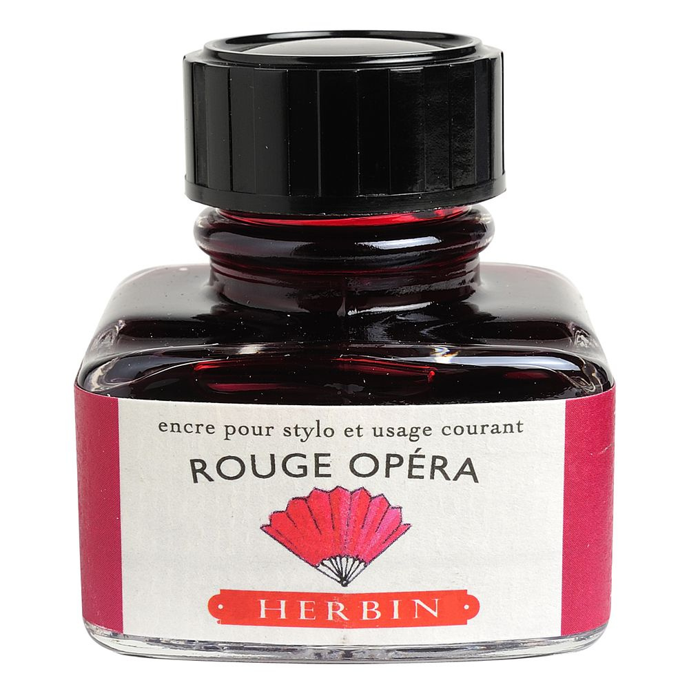 Чернила в банке Herbin, 30 мл, Rouge opera Красная опера #1