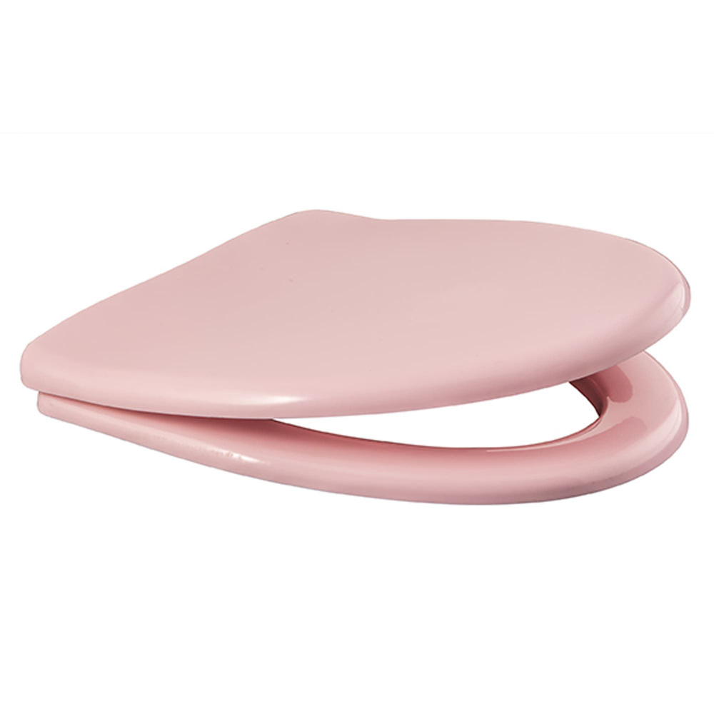 Сиденье для унитаза КВ1-3 регулируется до 44 см (без микролифта), цвет розовый (в пакете)  #1