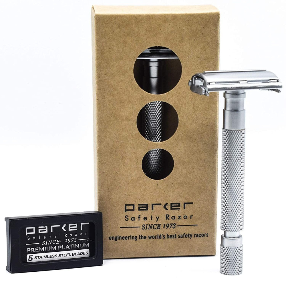 Parker 74R-SC Классическая Безопасная Т-образная бритва + 5 лезвий Parker  #1