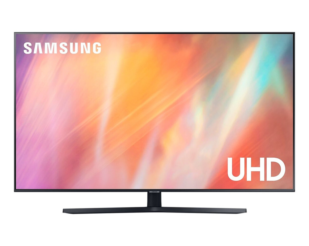 Samsung Телевизор UE55AU7560UX 55" 4K UHD, темно-серый #1