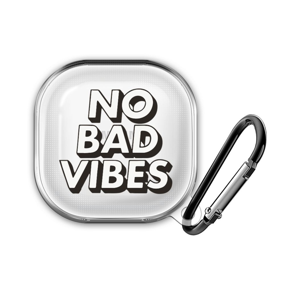 Чехол для наушников Samsung Galaxy Buds 2/Pro/2 Pro/Live/FE "No Bad Vibes" #1