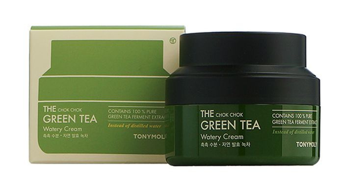 Tony Moly Увлажняющий крем для лица с экстрактом зеленого чая The Chok Chok Green Tea Watery Cream, 60 #1