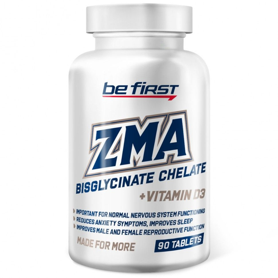 Be First ZMA Bisglycinate Chelate + Vitamin D3 90 таблеток #1
