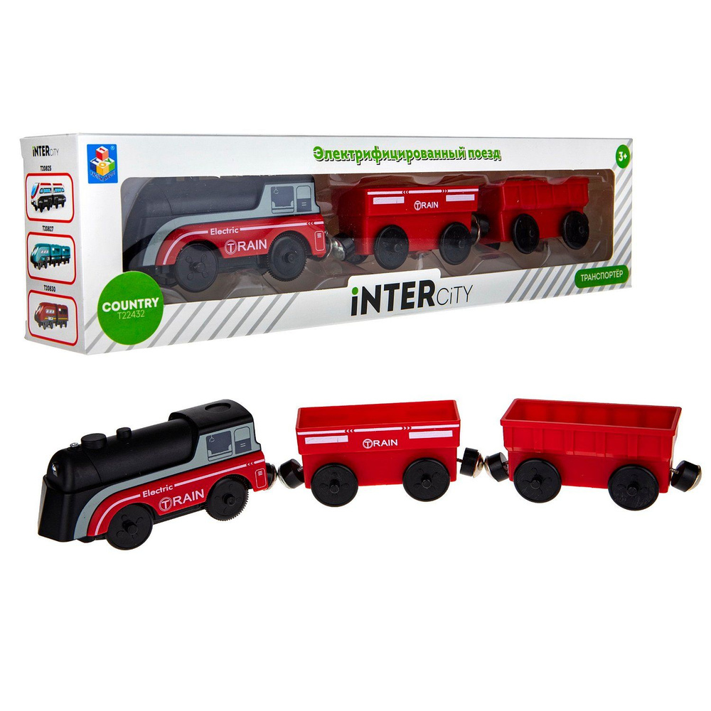 Игровой набор 1Toy InterCity Express Электропоезд Транспортёр, 3 вагона Т22432  #1