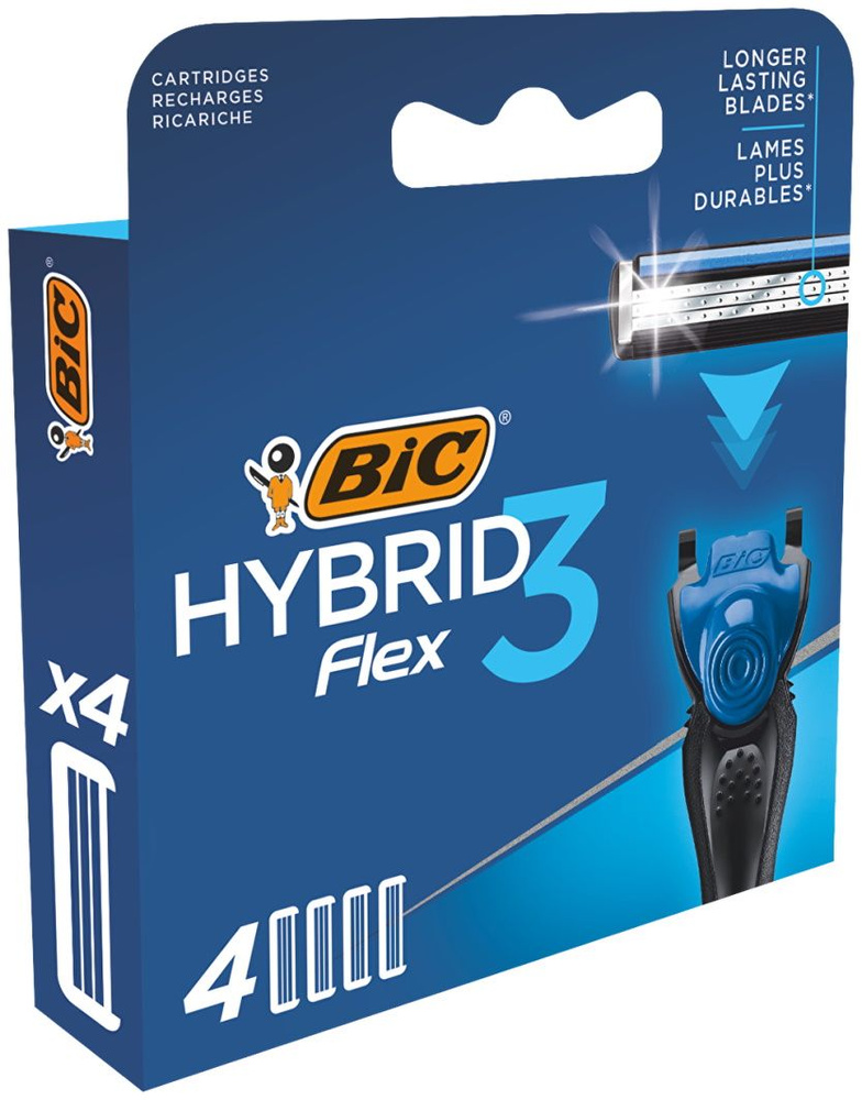 Bic Flex 3 Hybrid Сменные кассеты 4шт #1