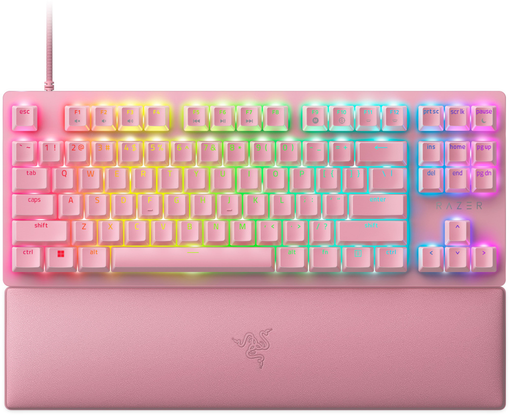 Игровая клавиатура Razer Huntsman V2 TKL (Red Switch) русские буквы, оптические аналоговые переключатели, #1