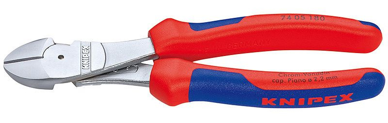 Кусачки KNIPEX боковые особой мощности хромированные 160 мм 7405160  #1