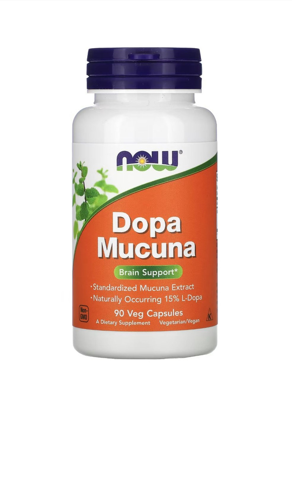 Поддержка Работы Мозга NOW Dopa Mucuna Brain Support 90 капсул #1