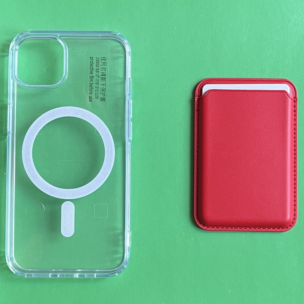 Набор для iPhone 13,14 - Картхолдер футляр на магните на телефон и ...