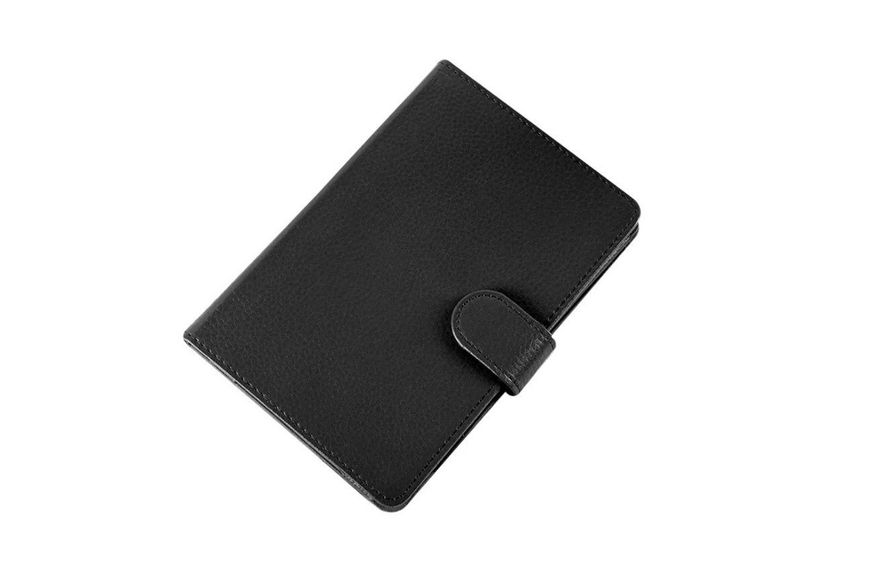 Чехол-обложка MyPads для PocketBook 613/ 611 из эко-кожи с визитницей и застежкой черный  #1